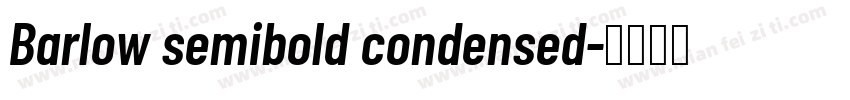 Barlow semibold condensed字体转换